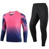 Adult Goalkeeper Long-Sleeve Jersey and Pants with Number Printing for Football Matches