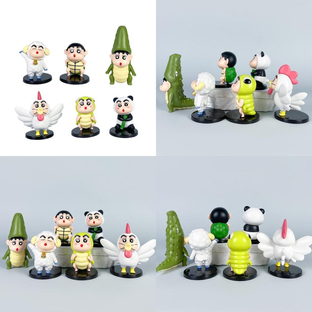 Shinchan Pvc Crayon Action Figures Model Toys Desktop Decoration Gifts Kids