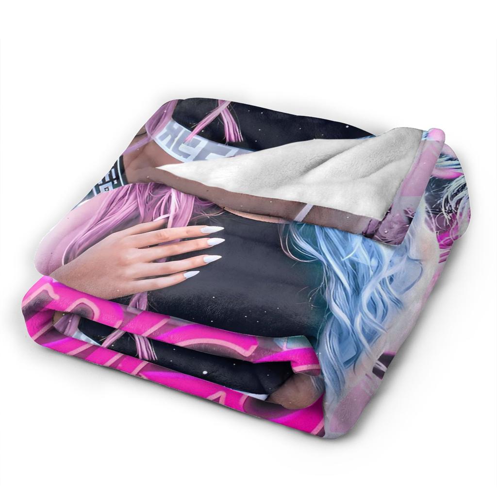 L-Lolas I-Indigos Spanish Singer Blanket Quality Super Soft  Bedding Throws Spring Travel Couch Chair Sofa Bed Novelty Bedspread