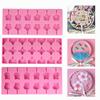 1Pc Silicone Lolly Mold Set With 12Pcs Lolly Sucker Sticks Candy Mold Sucker Molds And Chocolate Hard Candy Mold