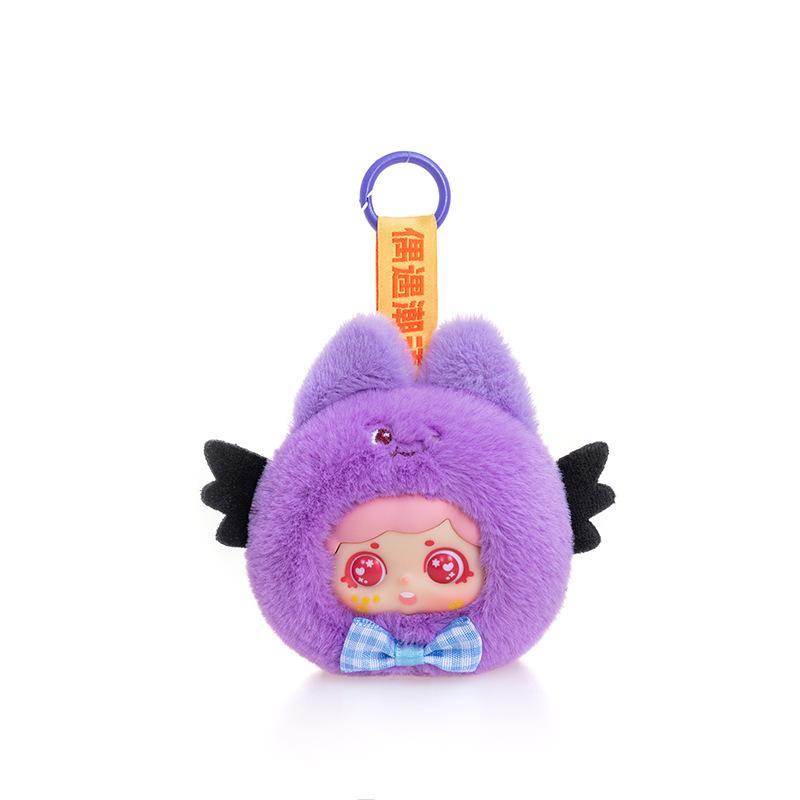 Mini small face vinyl doll plush toy girl backpack pendant exquisite keychain ground marketing pendant