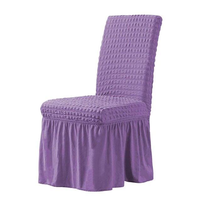 1 Piece Bubble Lattice Elastic Chair Covers Office Chair Cover With Back Spandex Chair Covers For Kitchen/Dining Room
