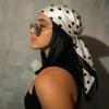 Silk Satin Dot Print Square Scarf 90cm Silk Scarf New Head Wraps  Daily Party