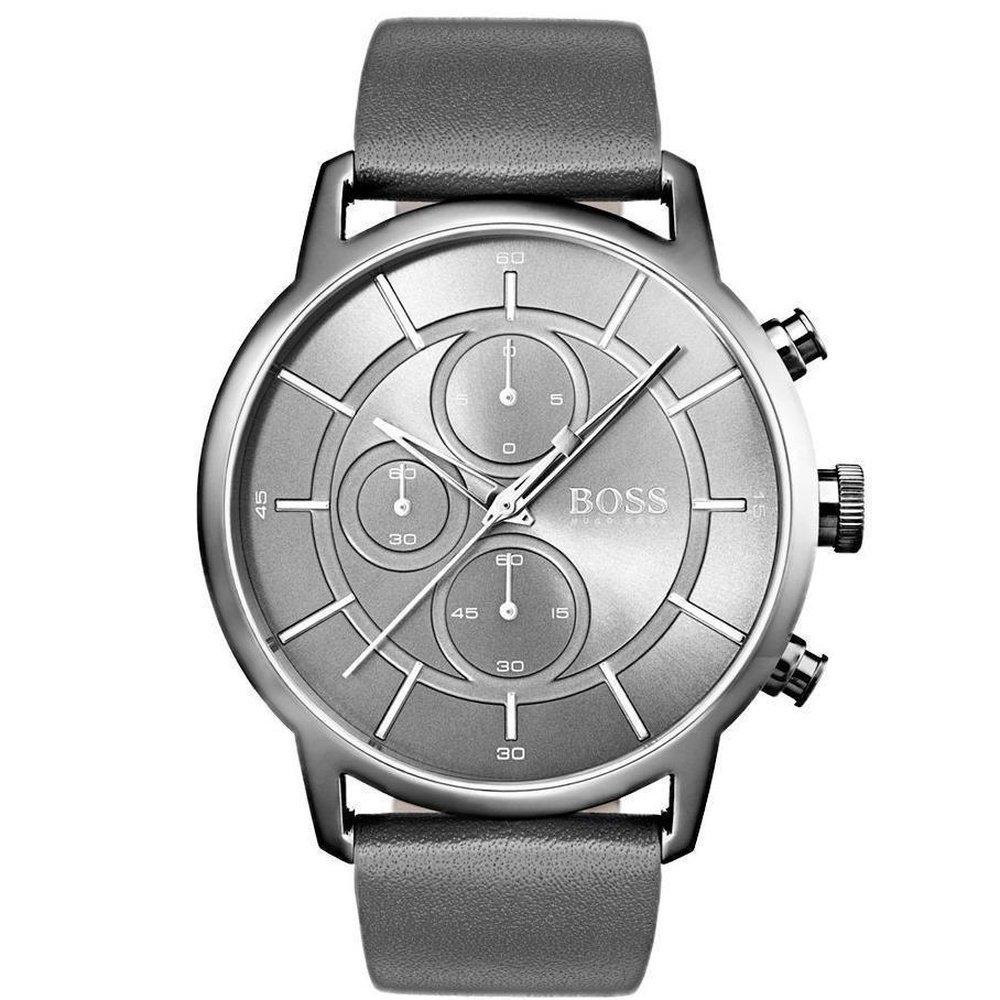 HUGO BOSS BOSS Hommes Chronographe Quartz BOSS Montre avec Bracelet en Cuir 1513570