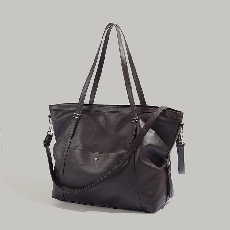 New Retro Tote Bag Large Capacity Handbag Fashion Versatile Shoulder Bag Business Commuter Crossbody Bag for Women Trendy