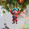 6pcs/set 2D Dwarf Christmas Tree Pendant Acrylic Dwarf Hanging Pendant  Xmas