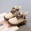 Girls' 2025 Autumn Princess Leather Short Boots - Stylish Medium & Large Children's Martin Boots