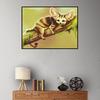 Animal Embroidery Paintings Rhinestone Pasted DIY  Cross  
