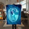 1PC FC Schalke 04 Patterned Flannel Blanket Suitable For All Seasons for Home Decor Warmth and Comfort Gifts Holiday Present