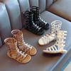 WTEMPO Spring Girls' Sandals 2026 New Fashionable Children's Summer Little Girls Korean Edition Roman Shoes Trendy Big Children's Princess