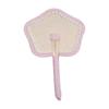 Handheld Fan Animal Pattern Cute Handmade Straw Woven Fan Cartoon Embroidered Patches Hanging Decorative Fan Photography