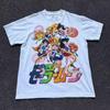 90s Sailor Moon Anime Shirt Zeldzaam Design Wit Unisex Zomer Nieuw Vintage Mode Heren- en Dames Streetwear
