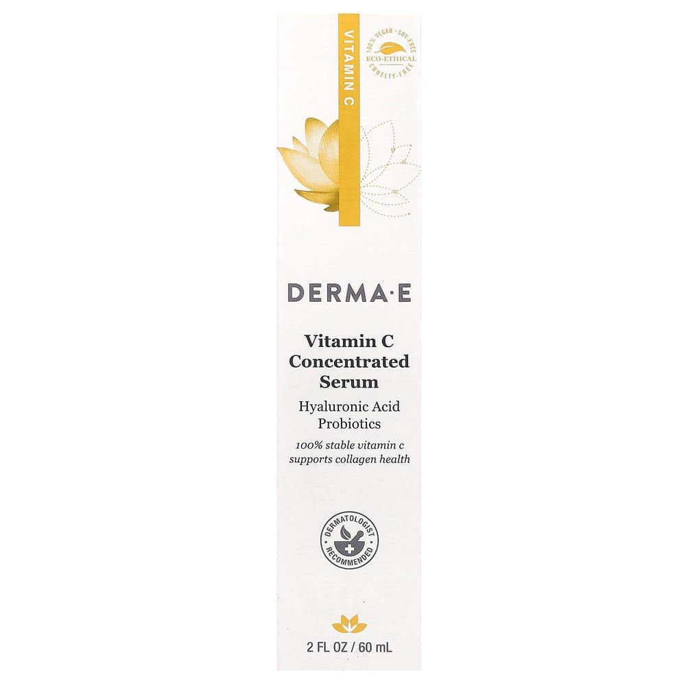 Derma E Vitamin C Konzentriertes Serum mit Hyaluronsäure & Probiotika, 60ml (2 fl oz)
