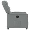 Relaxation Armchair Light Grey Fabric