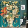 Enchanted Floral Harmony Wall Tapestry for Elegant Home Decor, Featuring a Stunning Illustration of a Woman's Face Merging