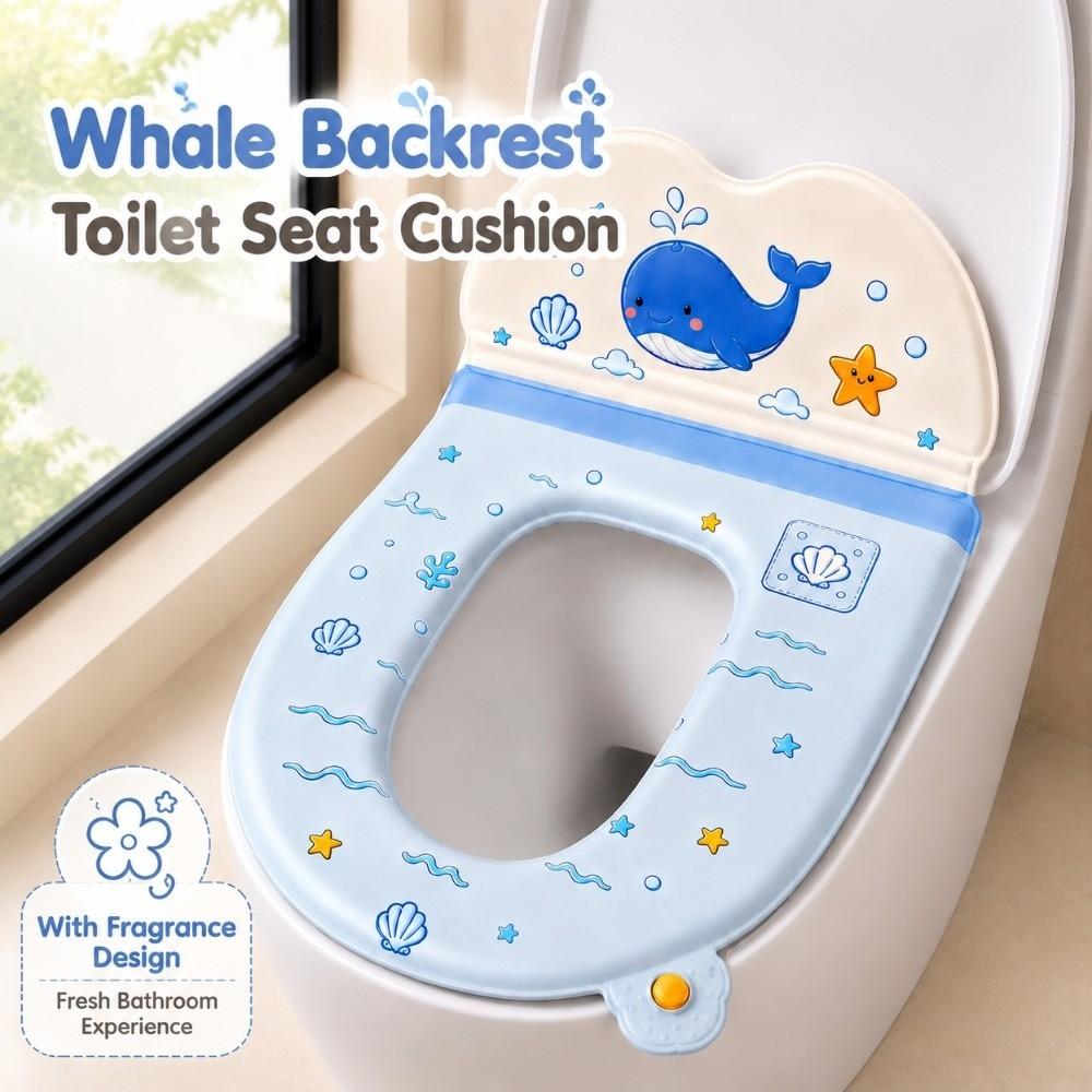 Cartoon Toilet Seat Cover Backrest Toilet Lid Cover New Toilet Seat Pad Household
