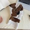 Windproof Puppy Pattern Scarf Lightweight Knitted Shawl Trendy Cashmere Blend Scarf  Winter