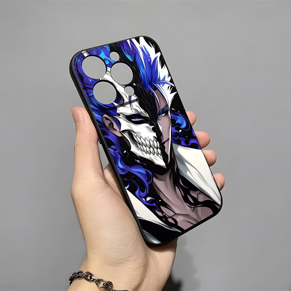 

Bleach Grimmjow Anime Phone Case For IPhone 17 Pro Max 16 15 14 Pro Max 13 11 X Xs Xr 8 7Plus Silicone Cover iPhone17