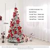 Luminous 1.8m Flocked Snow-Falling Retractable Christmas Tree for Home or Mall Decoration