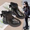 Classmate 2025 fried street girls small fragrant wind short boots children's princess shoes autumn and winter foreign style versatile velvet Mart