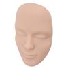 3D Makeup Practice Face Board Realistic Reusable Silicone Cosmetic Mannequin Face with 7PCS Brush for Beginner Medium