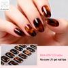 Tiras de Gel para Unhas Leopardo com Lixa Fácil de Aplicar Remover Autocolantes de Unhas Decalques Mulheres Meninas Manicure em Casa DIY Esmalte Wrap Arte de Unhas
