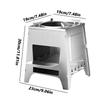 Small Wood Stove Detachable Windproof Burner Backpacking Stove for Outdoor Hiking Cooking Travel Field Picnic Backpacking