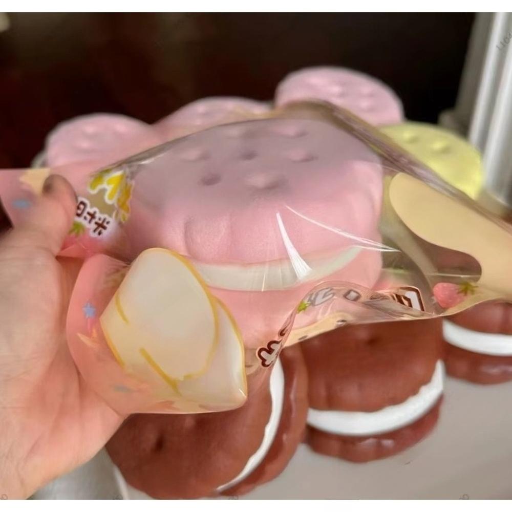 Realistic Cake Big Cookie Slow Rising Squishy Toy, Soft Squeeze Anti-Anxiety Stress Relief Novelty Decompression Gift for Adults