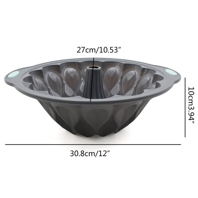 Family Size Gugelhupf Form Simple Cake Tray Unique Baking Moulding Tin Flexible Cake Mold