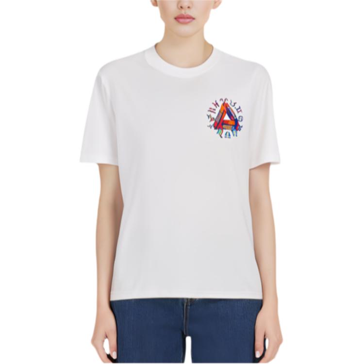 Palace Zodiac Print Short Sleeve T-Shirt Unisex Tops White P12TS038