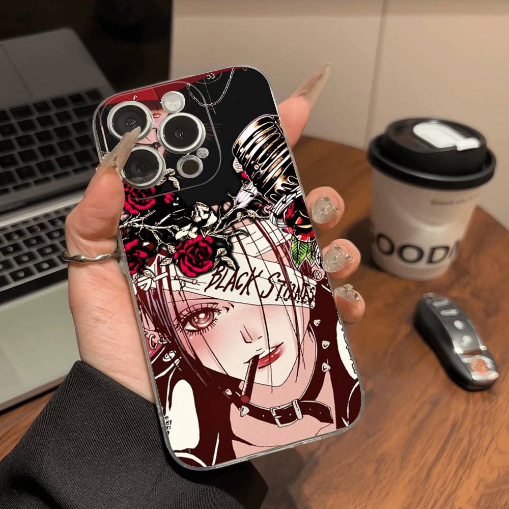 Anime Cool Nana Osaki Phone Case For iPhone 11 13 16 12 17 14 15 Pro Max Plus Soft Clear Back Cover Coque