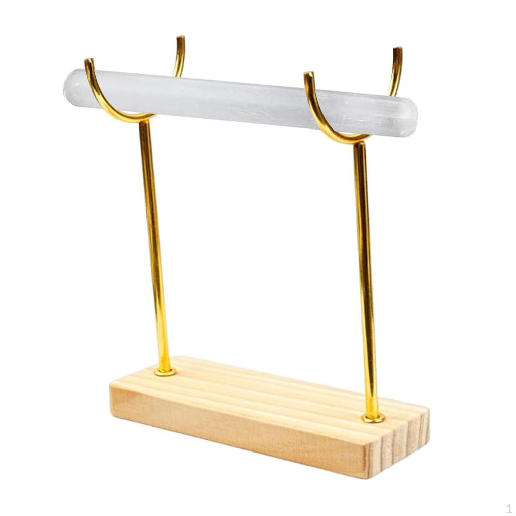 Bracelet Holder Display Storage Organizer with Wooden Base Jewelry