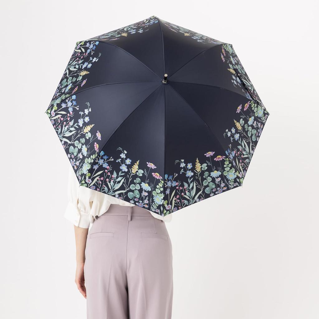 Cool Plus UV Heat and Light Blocking Compact Long Umbrella for Sun and 50cm X 8 Light UV Grade 1 Light Short Women, Rain, Ribs, 100% Blocking, 99.9%+