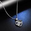 1 Carat Mozzarella Diamond Necklace Collarbone Chain Four-claw Moissanite Pendant