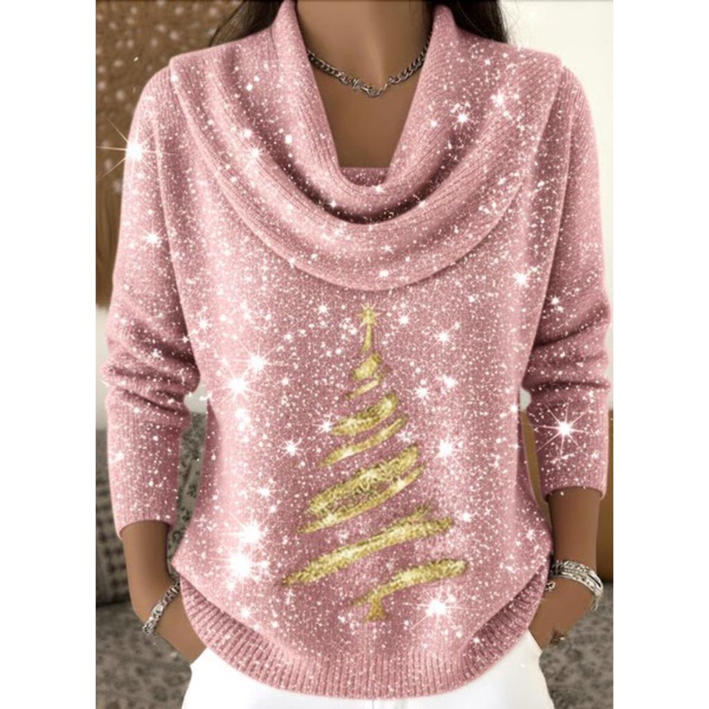 Damen Pullover Herbst Winter Mode Lässig Europäischer Amerikanischer Stil Warm Gemütlich Strick Oberteil
