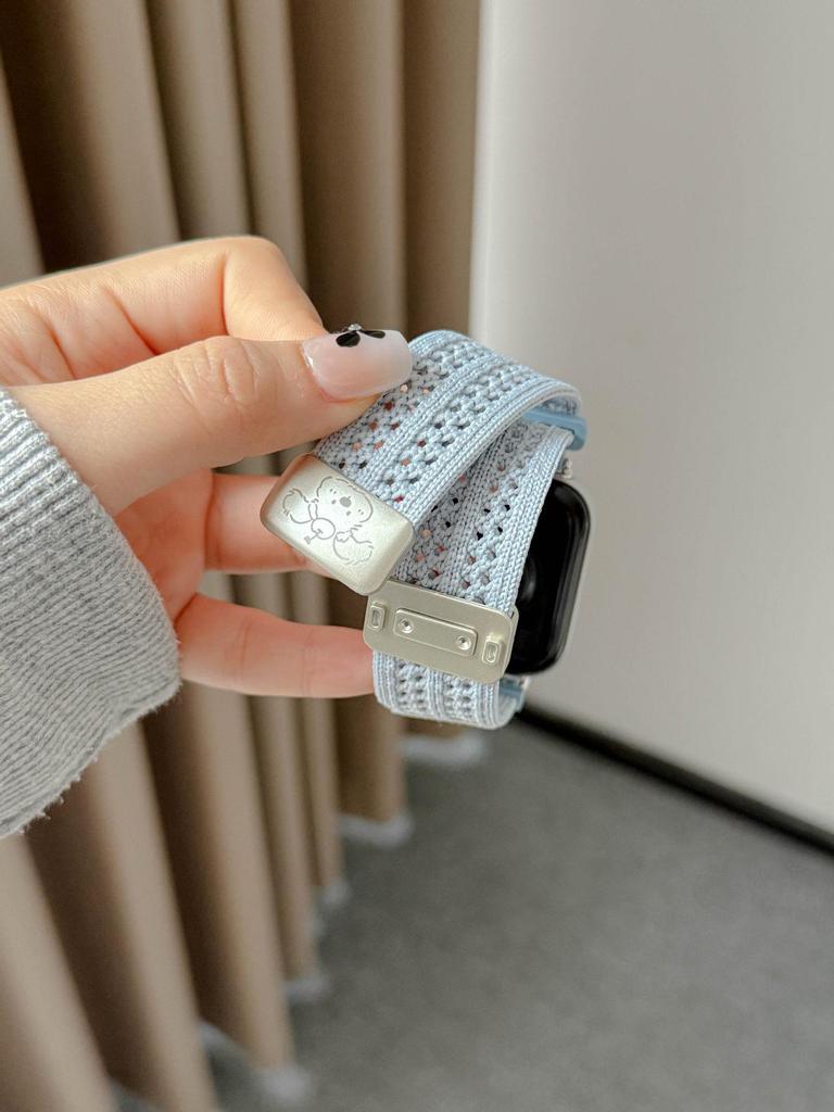 Fit43 Huawei GT654 & Xiaomi 9Pro Cute Dog Magnetic Buckle Breathable Strap for Apple 11 Watch