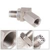 High Quality 45 Degree O2 Oxygen Sensor Adapter Aluminum Extender Spacer CEL Eliminator With Catalytic Converter P0420  P0430