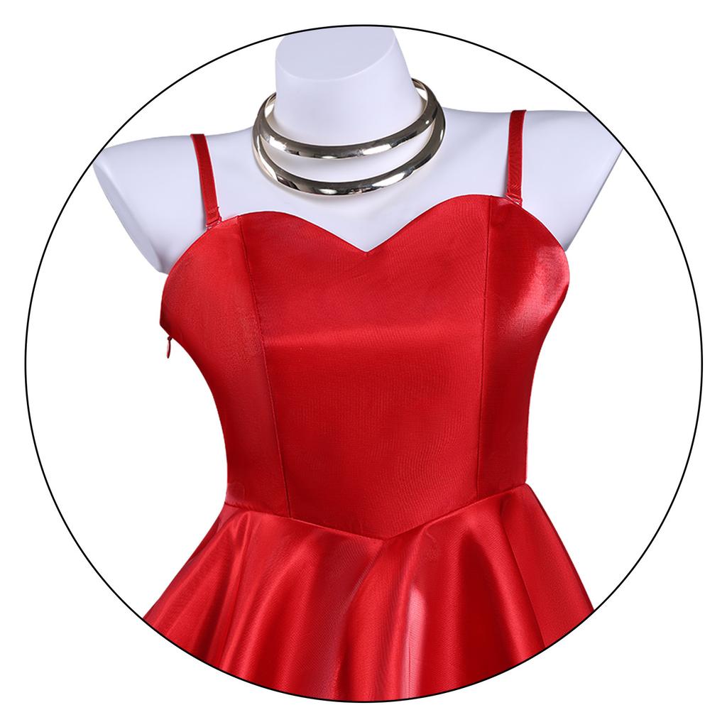 New PANTY & STOCKING with GARTERBELT Cosplay Costume Panty Anarchy Red Camisole Dress