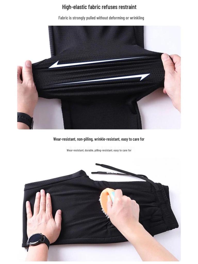 Pantalones de trabajo transpirables de secado rápido para hombre: holgados, duraderos y resistentes a la suciedad para el verano.