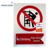 Reflective No Climbing High Voltage Danger Sign