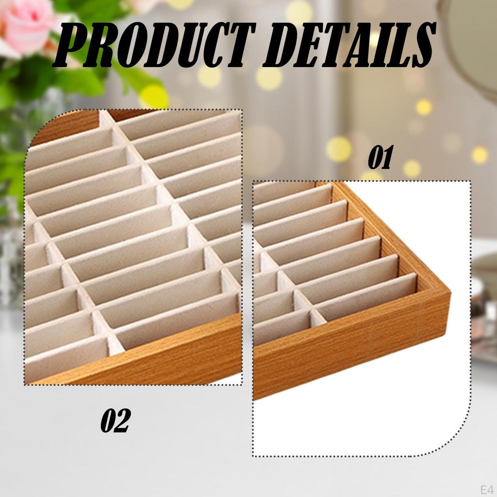 Bangles Holder Jewelry Display Tray Gifts 40 Slots Stackable Versatile Organizer Storage Case for