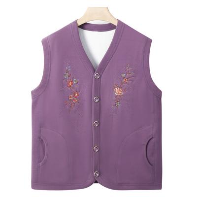 Gilet Nonna Abbigliamento da Donna di Mezza Età e Anziana Madre Gilet Taglia Piccola 70 anni 80 Vecchia Signora Cardigan Abiti Larghi e Sottili