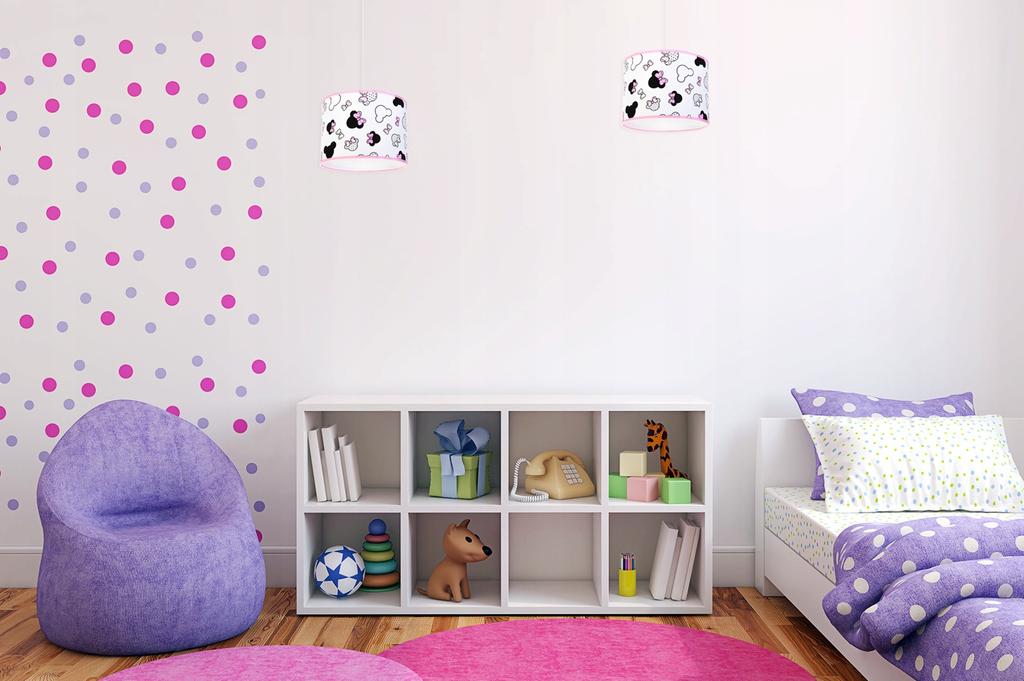 Lámpara colgante de techo tipo loft para niños, con pantalla LED.