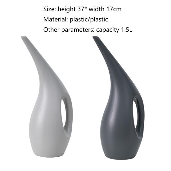 1.5L Watering Can Long Spout Wide Application Plastic Decorative Creative Plant Bottle Gardening Accessories