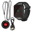 Wireless Emergency Call Wristband For Elderly Patients Restaurant Calling Pager Watch Receiver with LED Display