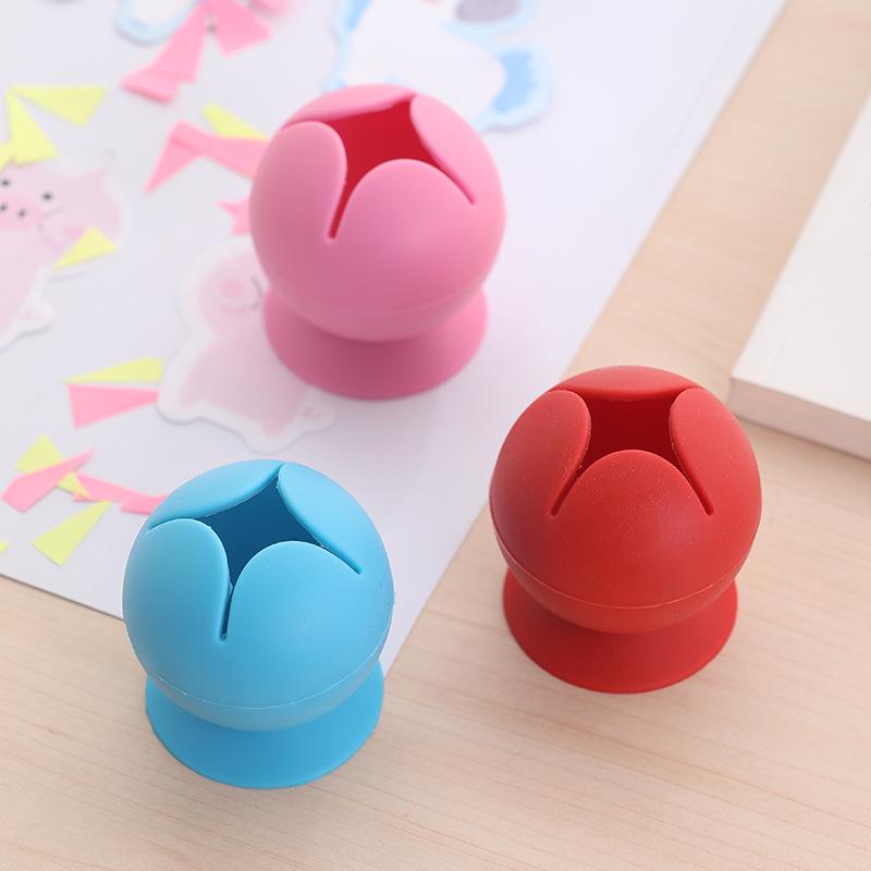 Silicone Suction Cup Scrap Collector for DIY Planting & Sticky Paper