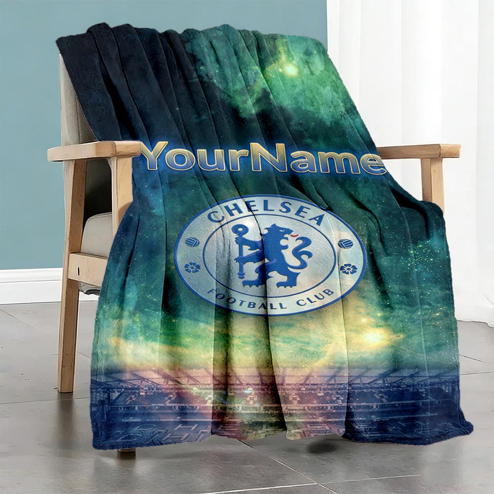 Chelsea Personalized Name Blanket Throw Personalized Blanket Durable Comfort Suitable for Livingroom Seaside Couch Office Chair