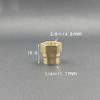 1/8" 1/4" 3/8" 1/2" 3/4" 1" BSPP Femmina Ottone Accoppiatore Riduttore Uguale Raccordo Tubo Connettore Adattatore Acqua Carburante Gas Olio