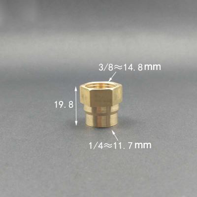 1/8" 1/4" 3/8" 1/2" 3/4" 1" BSPP Femmina Ottone Accoppiatore Riduttore Uguale Raccordo Tubo Connettore Adattatore Acqua Carburante Gas Olio