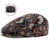 Ethnic Style Beret Hat For Women And Men Soft Polyester Fabric Adjustable Perfect For Daily Wear And Outdoor Activities